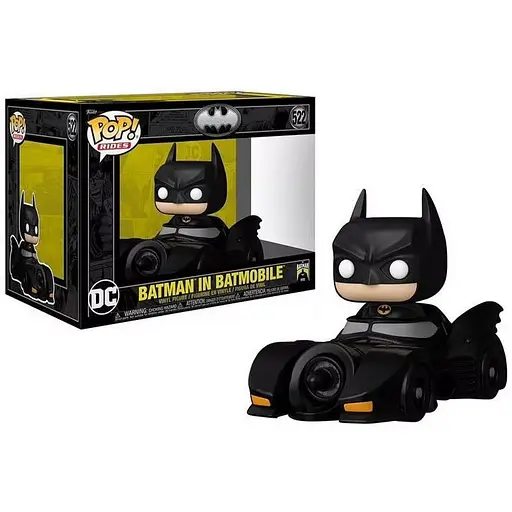 Фігурка Funko Pop ДС Бетмен в бетмобілі DC Batman in batmobile 10 см FP DC B 522