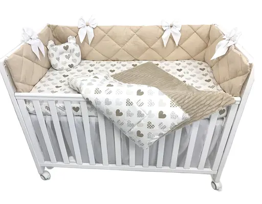 Дитячий набір Moontime у ліжечко "Сердечка" - фото 1
