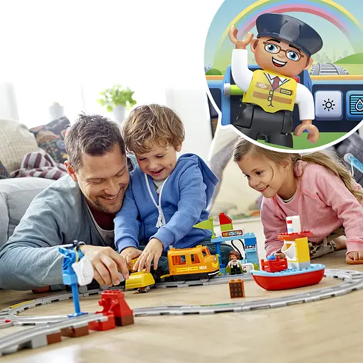 Уценка. Конструктор LEGO DUPLO Town Грузовой поезд 105 деталей (10875) - фото 3