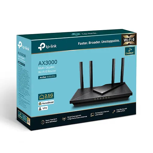 Роутер Tp-Link Archer Ax55 Pro Ax3000 1000 м Dual - фото 4