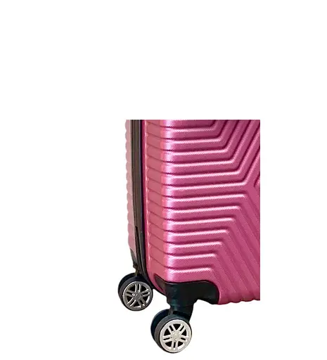 Валіза Маленька (S) Полікарбонат На 4-х подвійних колесах 50л POLO ПК014-S Рожевий - фото 3