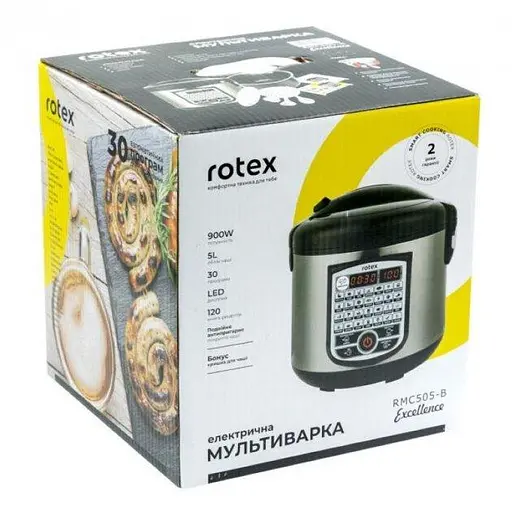 Мультиварка рисоварка Rotex RMC505-B з керамічною чашею - фото 5