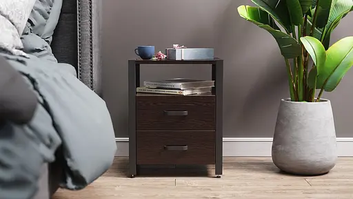 Тумба універсальна Ferrum-decor Вів'єн 2/2 50x41x40 чорний ДСП Венге 16мм (FRD-106192) - фото 7