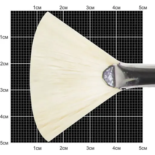 Кисть щетина веерная 6007 № 8 длинная ручка Kolos [CD]