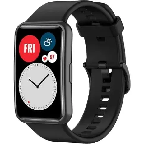 Ремешок DK для Huawei Watch Fit / Fit SE Silicone Sport Full Light Classic (black)