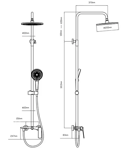 Душевая система для душа Qtap Slavonice Chrome QTSLA110CRM45912 - фото 10