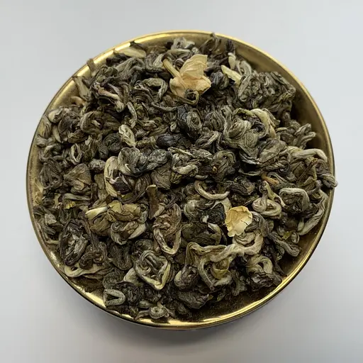 Зеленый элитный чай жасминовая зеленая улитка 100 г - фото 2