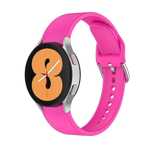 Ремінець для Samsung Galaxy Watch 5 40mm - рожевий ширина кріплення 20мм силікон Watchbands Galaxy OneLine (W41-8WB98821664) - фото 2