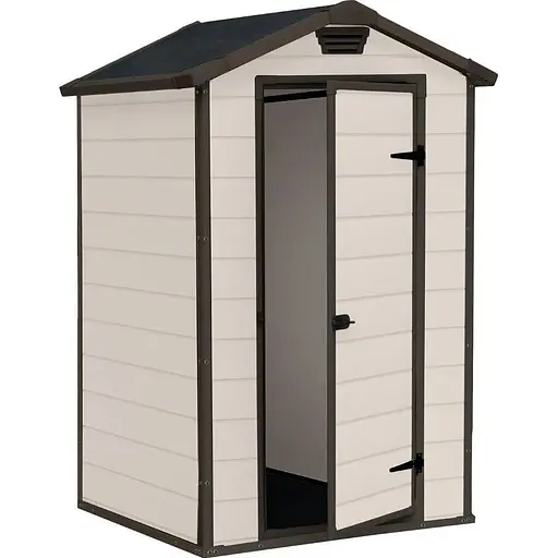 Садовий пластиковий будиночок Keter Manor 4x3 м бежевий - фото 2