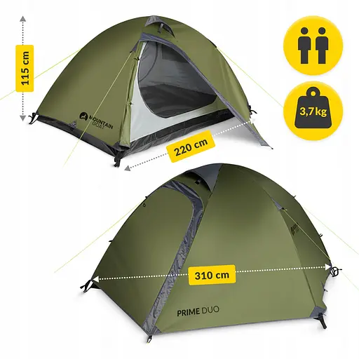 Намет туристичний Mountain Goat Prime Duo 2-місний Olive (P-5905973406567) - фото 4