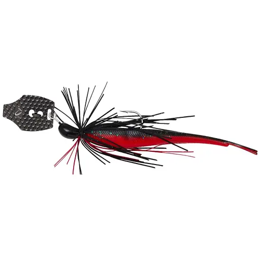 Чаттербейт Savage Gear Crazy Swim Jig 100 mm 8.5 g Сырой Black N Red