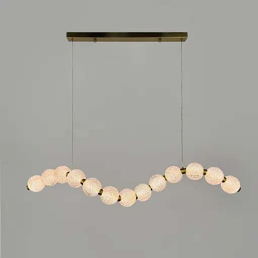 Светодиодный светильник PEARLIES с прозрачными рельефными шариками | Line F | Ст. MJ345-1000L AB - фото 5