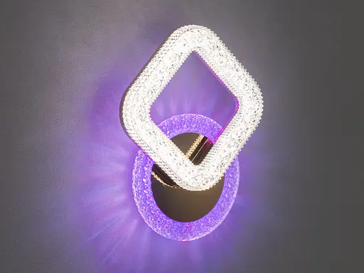 Світильник з кольоровою підсвіткою, 20W, золото - фото 4