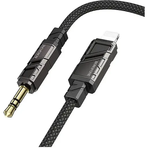 Аудіокабель Borofone BL22 Dignity digital audio conversion cable iP чорний - фото 1