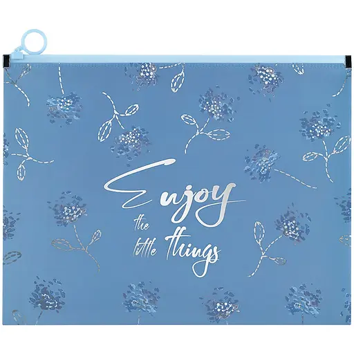 Папка на молнии zip-lock Axent Flower Symphony-3 А5+ (1498-46-A)