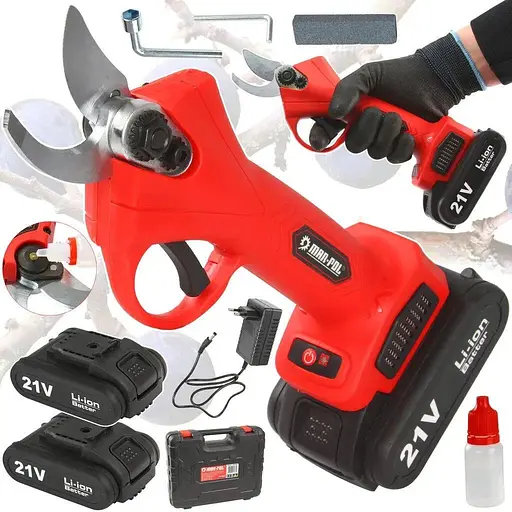 Садовые ножницы MAR-POL M83009 аккумуляторный секатор + 2 аккумулятора - фото 7