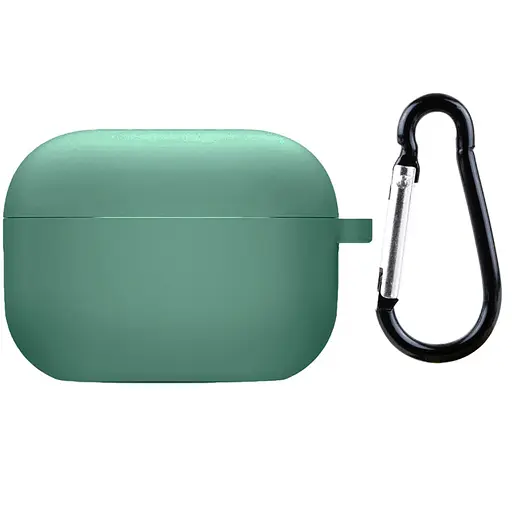 Силіконовий футляр з мікрофіброю для навушників Airpods 4 Зелений / Pine Needle