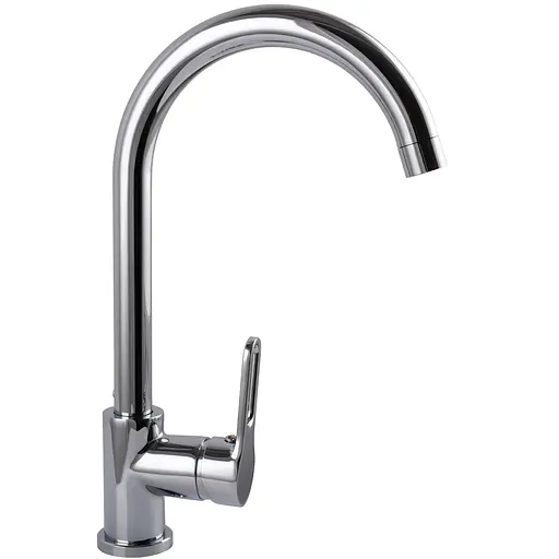 Смеситель для кухни Globus Lux Dolly GLD-0203L хромированный для раковины и мытья с высоким изливом - фото 3