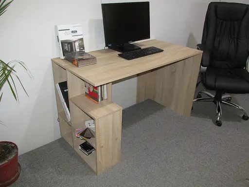 Cтол письменный с полками М-ЗОН Джеко 1200/3 Сонома (MZN-031023) - фото 3