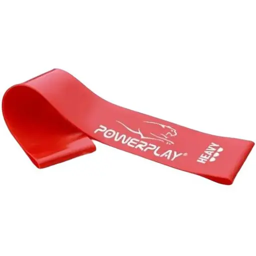 Гумка для фітнесу PowerPlay 4114 Mini Power Band Heavy 1.2 мм Червона (11 кг) (PP_4114_Red_Heavy) - фото 1