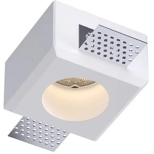 Світильник точковий врізний гіпсовий KLOODI KD-GIPS SQ80 H50 - фото 1