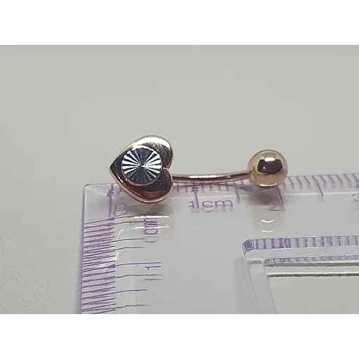 Золота сережка-пірсинг Столична Ювелірна Фабрика з алмазною гранню. 360059 - фото 4