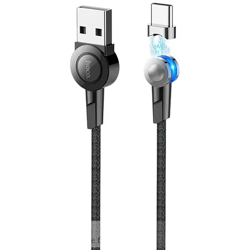 Кабель Hoco магнітний Type-C rotatable plug S8, 1.2 м відокремлюваний штекер