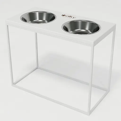 Hollky Base XL40 — миски на підставці для великих собак (2 × 1,8 л, висота 40 см) - фото 2