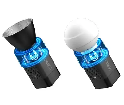 Монохроматический осветитель Luxceo P40W COB LED для фотостудии - фото 5