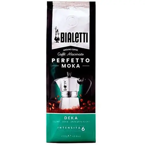 Кофе молотый без кофеина Bialetti Perfetto Moka Deka 250 г - фото 1
