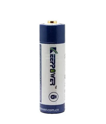 Акумулятор Keeppower P1495U 14500 3.6 V 950 mAh microUSB (Синій з білим) - фото 2