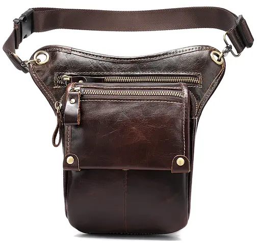 Кожаная барсетка мужская Vintage 16х12х3,5 см acs0014742 - фото 1