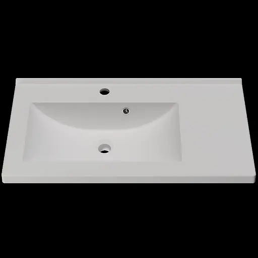 Раковина матова врізна Amidicon Techno 80 800x450 з литого каменю TECHNO_80_MAT, Білий матовий - фото 1