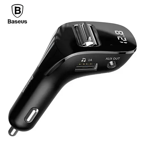 Адаптер автомобильный BASEUS with Bluetooth FM Streamer F40 AUX - фото 4