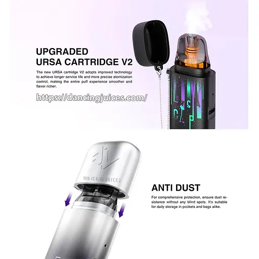 Под-система Lost Vape Ursa Cap Pod 1000mAh 2.5ml Kit Pink Carnival (17446) - фото 4