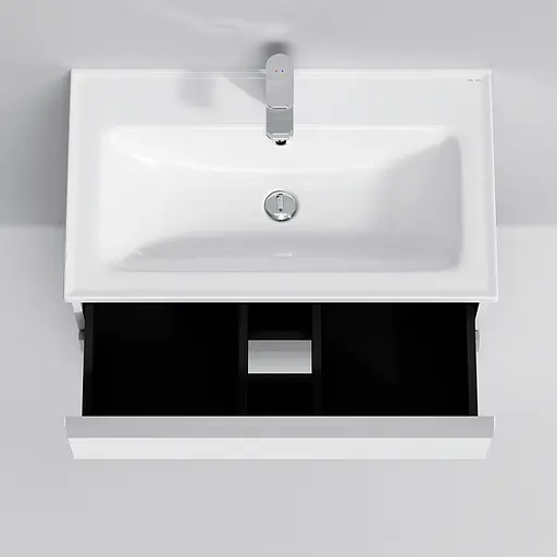 Тумба з умивальником AM.PM X-Joy підлогова 80 см 2 ящики білий MTA-FSX0802WG-WCC0802WG Білий - фото 4