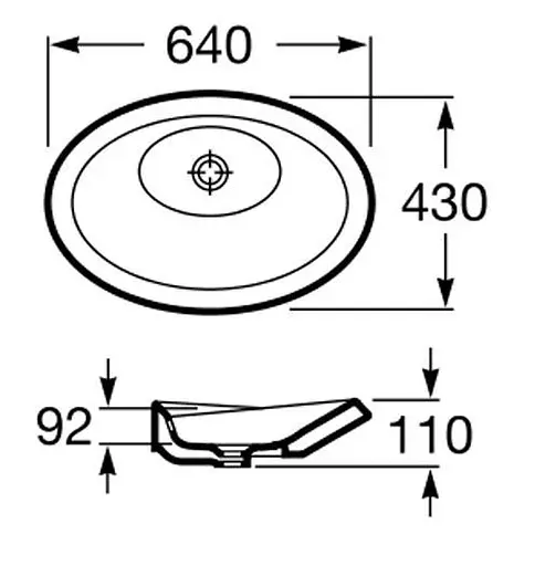 Умивальник Roca Urbi-6 A32722B000, Білий - фото 4