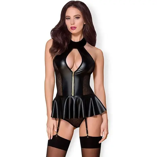 Еротичний комплект Obsessive 859 S/M чорний