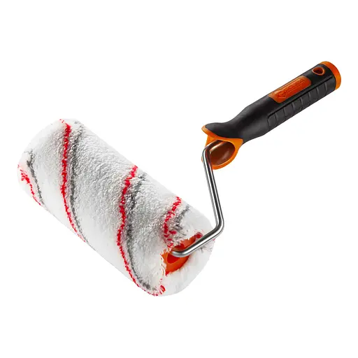 Валик "Мультиколор" 180х58 мм с ручкой Премиум Polax (770-31) - фото 1