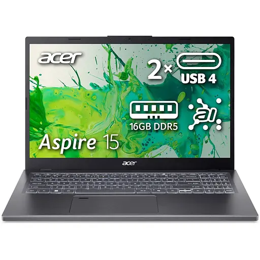 Ноутбук Acer Aspire 15 A15--R7W7 7 8840HS la 51GHz,15.6'',IPS,16GB DDR5,512GB,Radeon,Без ОС