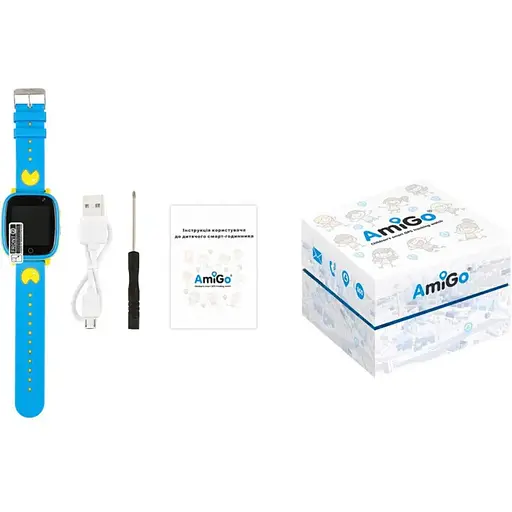 Smart Watch AmiGo GO001 iP67 Blue/Yellow RU UCRF - фото 5