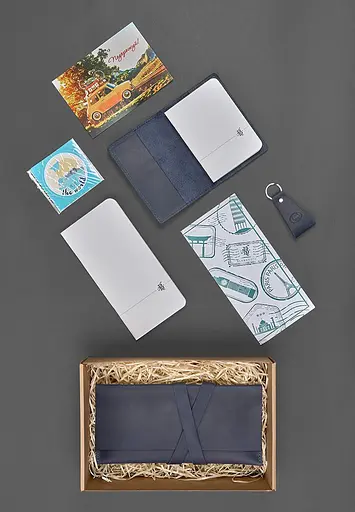 Набір шкіряних аксесуарів для мандрівника Касабланка - фото 3