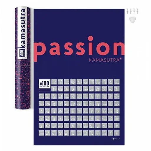 Скретч постер 1DEA.me #100 Bucketlist KAMASUTRA passion (13349) - фото 1
