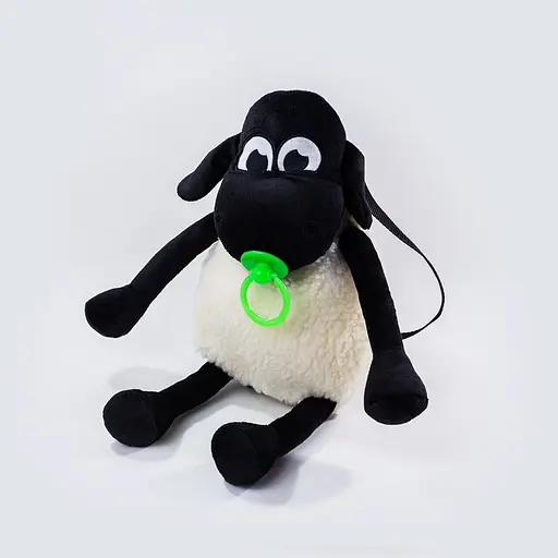 Детский рюкзак Барашек Тимми с зеленой соской 40 см