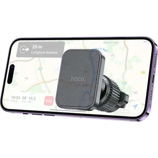 Автодержатель Hoco H32 Cheetah Magnetic Black (614467) [151305] - фото 4