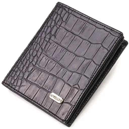 Мужской кожаный кошелек Canpellini 9.5х10.2х1 см acs0025718 - фото 1