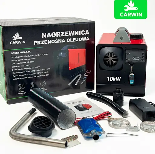 Обігрівач Webasto автономний дизельний CARWIN 10 кВт (12В24В220В) з LCD-дисплеєм та пультом ДК - фото 10