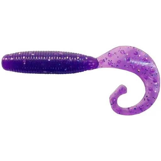 Силікон Reins Fat G-Tail Grub 3" 567 Lilac Silver & Blue Flake (12 шт/уп)