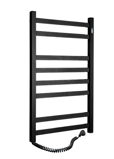 Електрична рушникосушарка Navin Авангард 480x800 ліва чорна 12-228150-4880, Чорний матовий, Ліве - фото 2