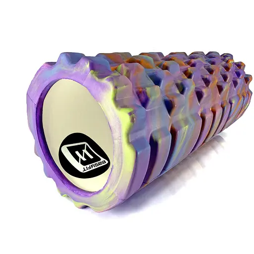 Массажный ролик EasyFit Grid Roller 33 см v.1.1 Multi Фиолетовый (EF-2021-V) - фото 1